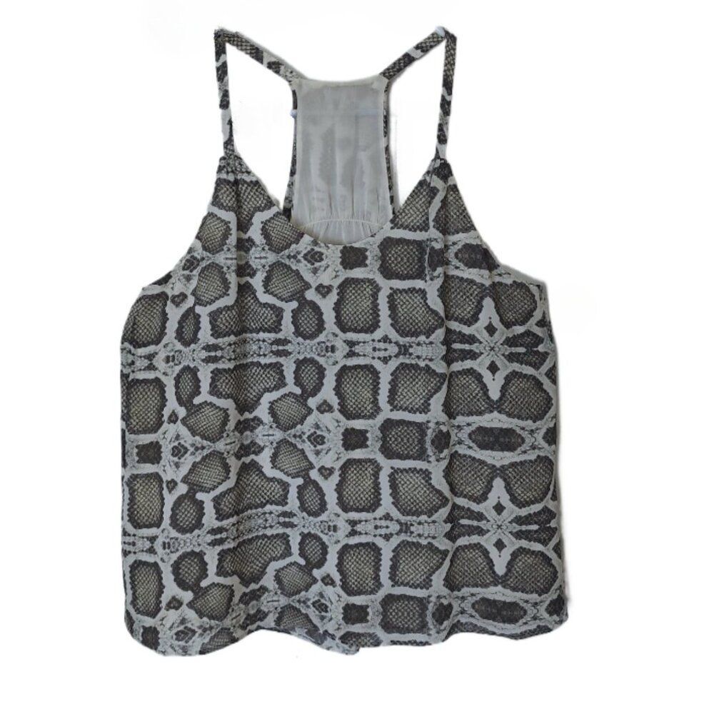Alice + Olivia x Scoop silk snake print flowy tank cami XS